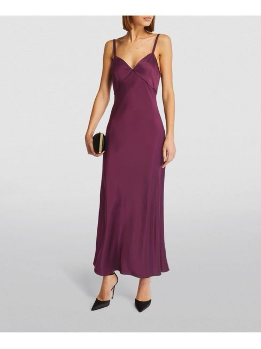 Polo by Ralph Lauren Plum Spaghetti Strap Maxi Dress